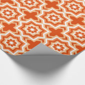 marokkanische Tile, Mandarin Orange und Light Oran Geschenkpapier (Ecke)