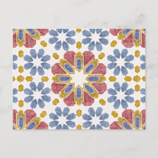 marokkanische Tile Postkarte (Vorderseite)