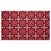 marokkanische Tile, Rot, Grau / Grau, Schwarz und Stoff (Fat Quarter (45,7 x 55,9 cm))