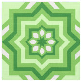 marokkanische Tile, Smaragd, Limette Grün und Weiß Stoff (Nahaufnahme)