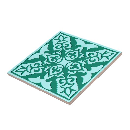 Marokkanische Tile, Türkis und Aqua Fliese (Seite)