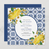 marokkanische Tile | Zitrusfrüchte-Brautparty Einladung (Vorne/Hinten)