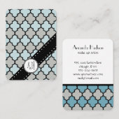 marokkanische Trellis, Latticework, Quatrefolie, G Visitenkarte (Vorne/Hinten)