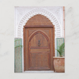 marokkanische Tür Postkarte