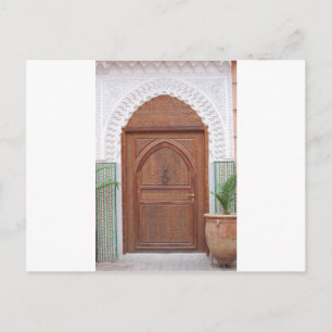 marokkanische Tür Postkarte