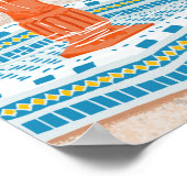 marokkanische Villa Poster (Ecke)