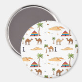 marokkanische WüstenCamels Magnet (Vorderseite/Rückseite)