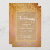 marokkanische Wüstenhochzeit Einladung (Vorne/Hinten)