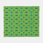 marokkanische Zelij Fleecedecke (Vorderseite (Horizontal))