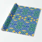 marokkanische Zelij Geschenkpapier (Ungerollt)