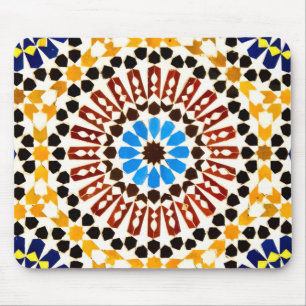 Marokkanische Zellige-Inspiration Mousepad