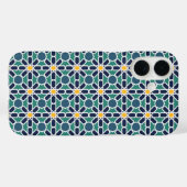 Marokkanische Zellige-Musterkunst (Zelij) Case-Mate iPhone Hülle (Rückseite (Horizontal))