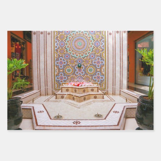 marokkanische Zellijs, Mosaikfliesen Geschenkpapier Set (Vorderseite 2)