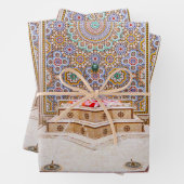 marokkanische Zellijs, Mosaikfliesen Geschenkpapier Set (Beispiel)