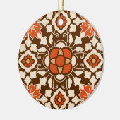 marokkanische Ziegel, braun, rost und beige Keramik Ornament (Links)