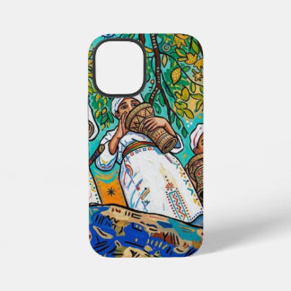 Marokkanischer Ahwash Amazigh-Folk-Art-Druck iPhone 12 Mini Hülle