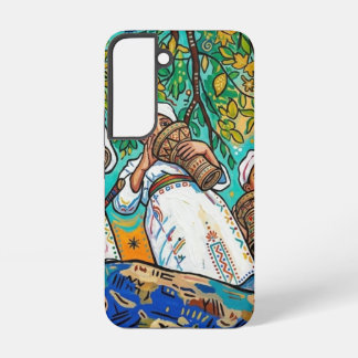 Marokkanischer Ahwash Amazigh-Folk-Art-Druck Samsung Galaxy Hülle