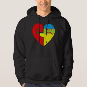 Marokkanischer Amazigh Roots Matching Flag stolz a Hoodie