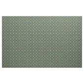 Marokkanischer Aquamariner Blumenstrauß Stoff (Yard (91,4 cm))