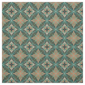 Marokkanischer Aquamariner Blumenstrauß Stoff (Muster)