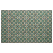 Marokkanischer Aquamariner Blumenstrauß Stoff (Fat Quarter (45,7 x 55,9 cm))