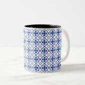 Marokkanischer Blauer Zweifarbige Tasse (VorderseiteRechts)