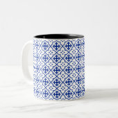 Marokkanischer Blauer Zweifarbige Tasse (Vorderseite Links)