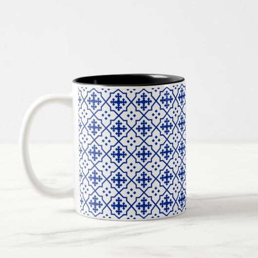 Marokkanischer Blauer Zweifarbige Tasse (Links)