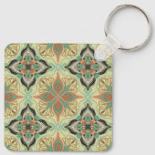 Marokkanischer Blumenstrauß Personalisiert Schlüsselanhänger (Rückseite)