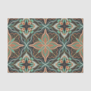 Marokkanischer Brauner Blumenstrauß Seidenpapier