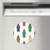 marokkanischer Djellaba Men Pattern Magnet (In Situ (Geschirrspüler))