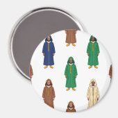 marokkanischer Djellaba Men Pattern Magnet (Vorderseite/Rückseite)