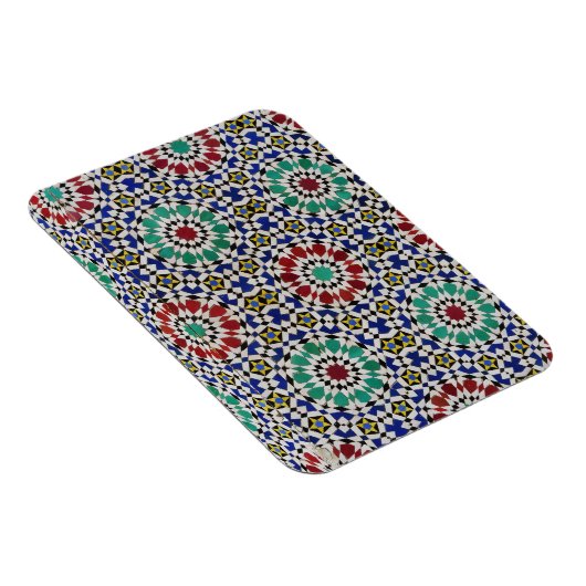 Marokkanischer Fes Tile, Fès, ف ـ ا س, Maroc Magnet (Rechte Seite)
