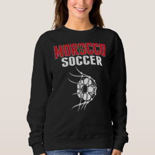 Marokkanischer Fußball im Netz  Marokkanische Fußb Sweatshirt