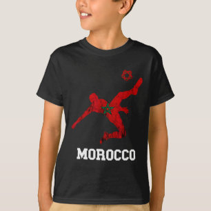 Marokkanischer Fußballspieler Marokkanischer Stolz T-Shirt