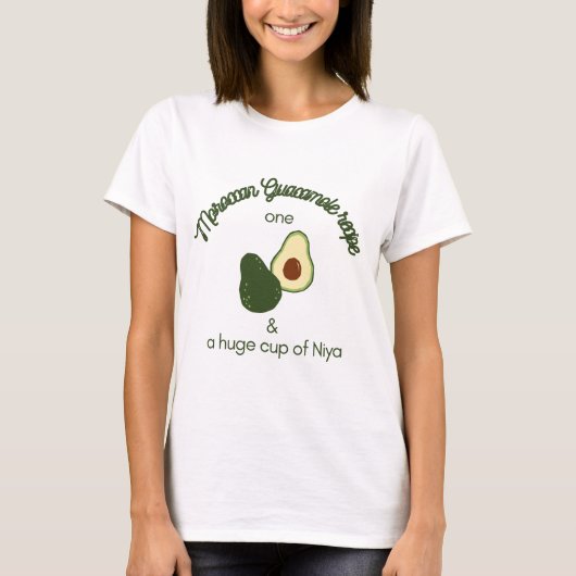 Marokkanischer Guacamole Avocado T-Shirt (Vorderseite)