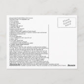 marokkanischer Halibut mit Couscous Postkarte (Rückseite)