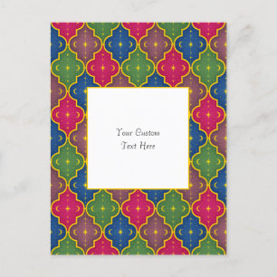 Marokkanischer Himmelskörper (weißer Hintergrund) Postkarte