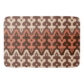 marokkanischer Ikat Damask, Brown, Taupe & Rust Badematte (Vorderseite)