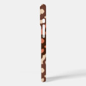 marokkanischer Ikat Damask, Brown, Taupe & Rust Case-Mate iPhone Hülle (Rückseite / Links)