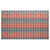 marokkanischer Ikat Damask, Grau und Rot Stoff (Yard (91,4 cm))
