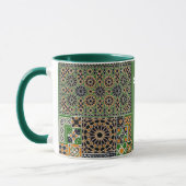 Marokkanischer Kaffeebecher mit arabischer Kalligr Tasse (Links)