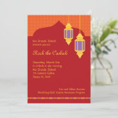 Marokkanischer Laternenbauer Gala Einladung (Stehend Vorderseite)