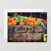 "MAROKKANISCHER MARKT, FOTOGRAFISCHE POSTKARTE VON (Vorne/Hinten)