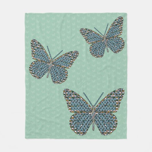 marokkanischer Monarch Fleece Blanket (Vorderseite)