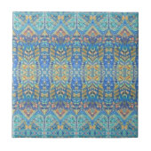 Marokkanischer Mosaik, multicolorfarben, türkisbla Fliese (Vorderseite)