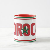 Marokkanischer Nationalflagge Patriotischer Kaffee Tasse (Zentrum)
