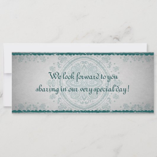 Marokkanischer Party Boarding Pass Hochzeit Einlad Save The Date (Rückseite)