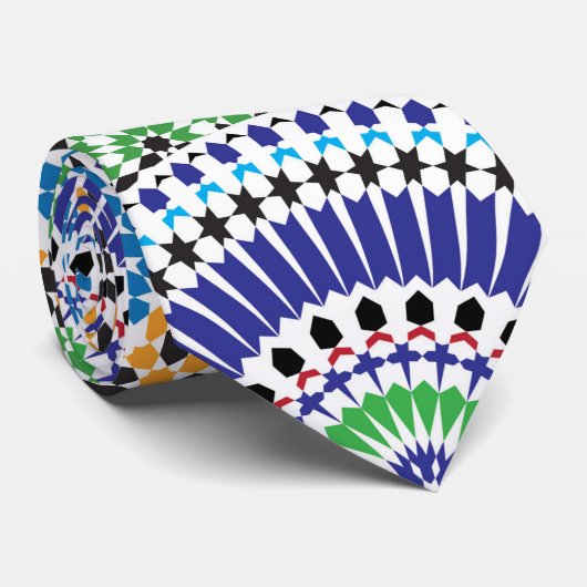 Marokkanischer Pattern Krawatte (Gerollt)