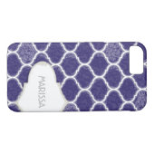 Marokkanischer Quatrefoil Trellis Antiquitätengepa Case-Mate iPhone Hülle (Rückseite (Horizontal))